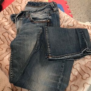 Medium Wash Silver Jeans
